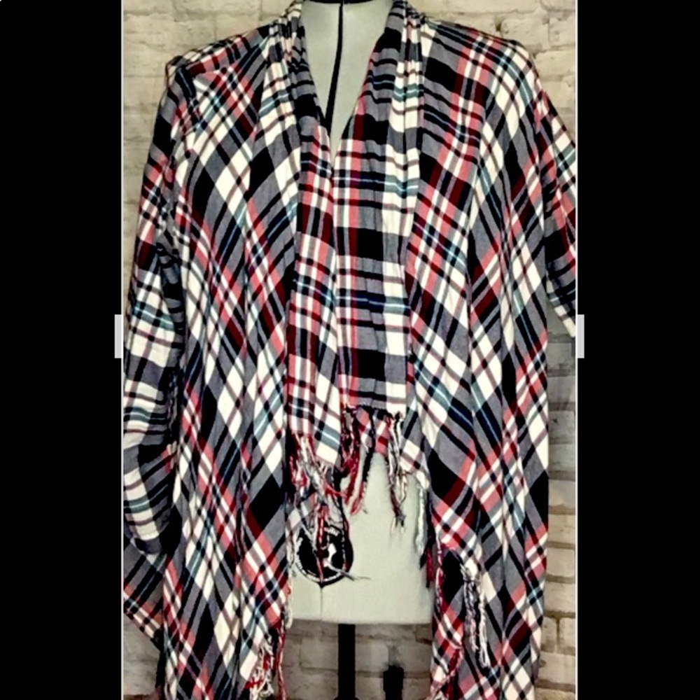 Flannel cardigan